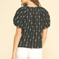 Ashley Embroidered Top-Tops/Blouses-Uniquities