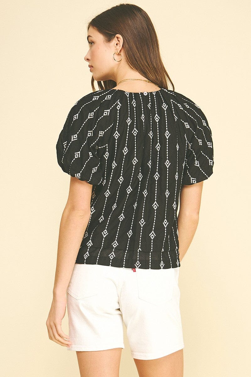 Ashley Embroidered Top-Tops/Blouses-Uniquities
