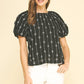 Ashley Embroidered Top-Tops/Blouses-Uniquities