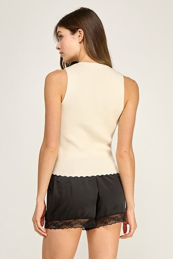 Isla Ribbed Vest-Sweaters-Uniquities