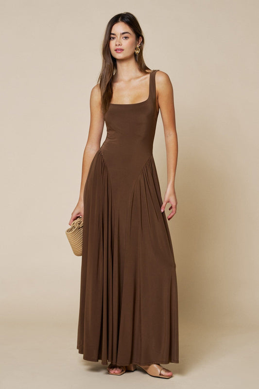 Morgan Jersey Maxi Dress-Dresses-Uniquities