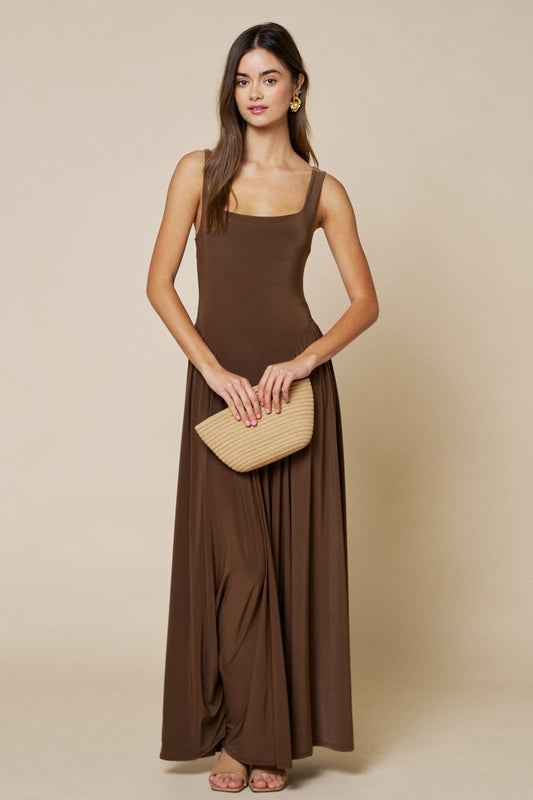Morgan Jersey Maxi Dress-Dresses-Uniquities