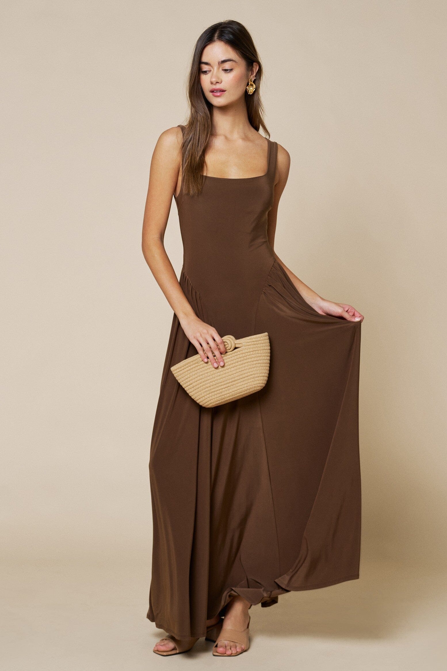Morgan Jersey Maxi Dress-Dresses-Uniquities