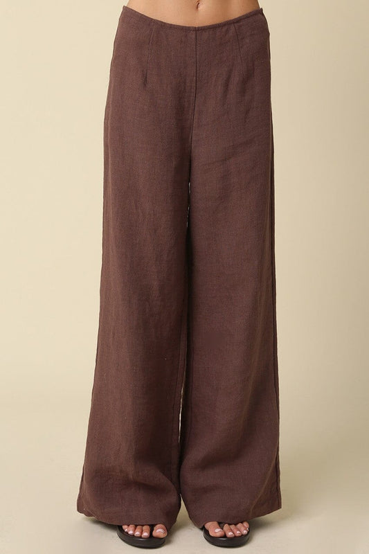 Remi Linen Pants-Bottoms-Uniquities