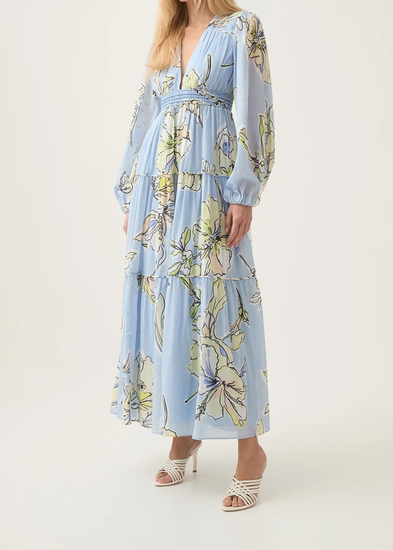 Romantica Voile Maxi Dress-Dresses-Uniquities