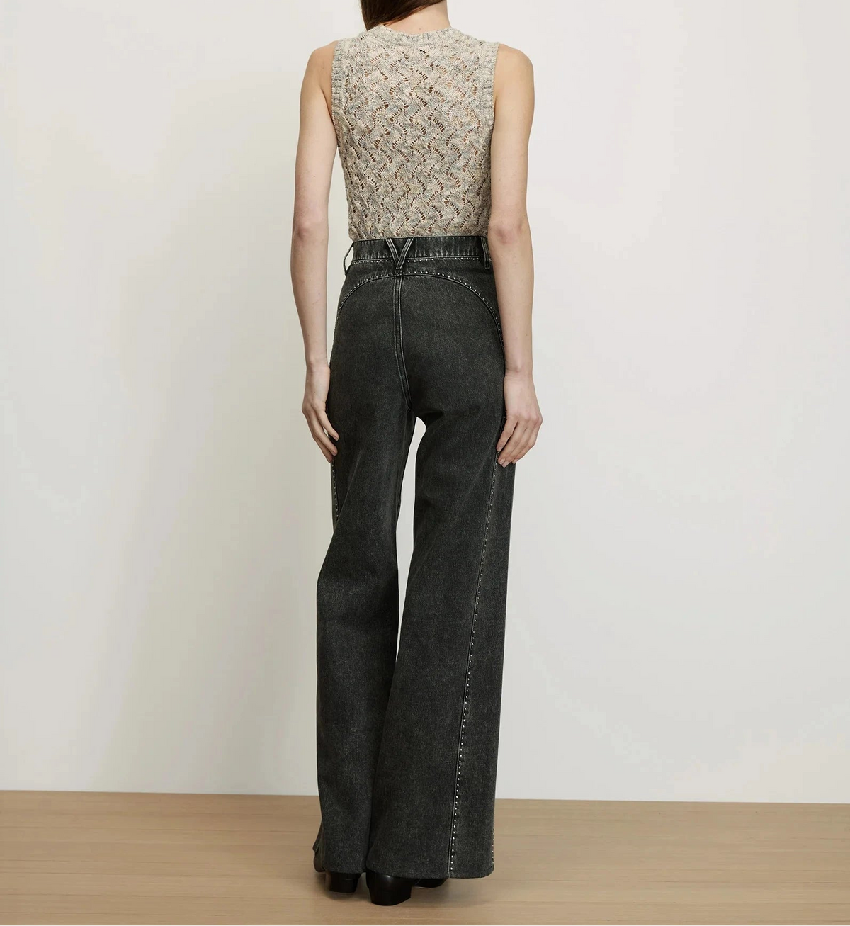Cropped Jerrel Knit Tank-Tops/Blouses-Uniquities