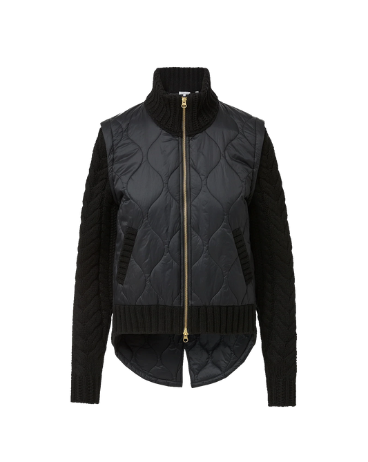 Patra Mixed Media Jacket-Jackets-Uniquities