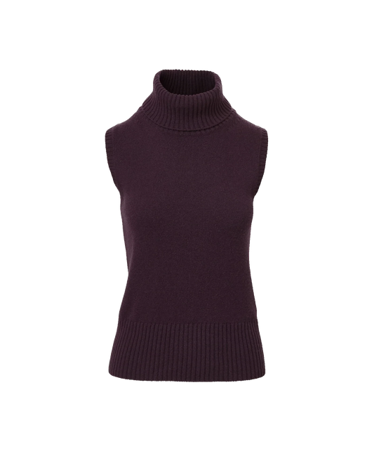 Mazzy Cashmere Sleeveless Sweater-Uniquities