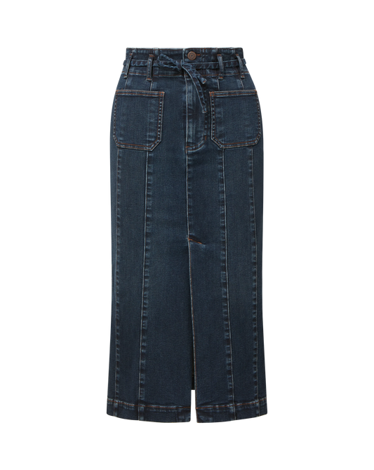 Pavana Skirt with Patch Pockets-Bottoms-Uniquities