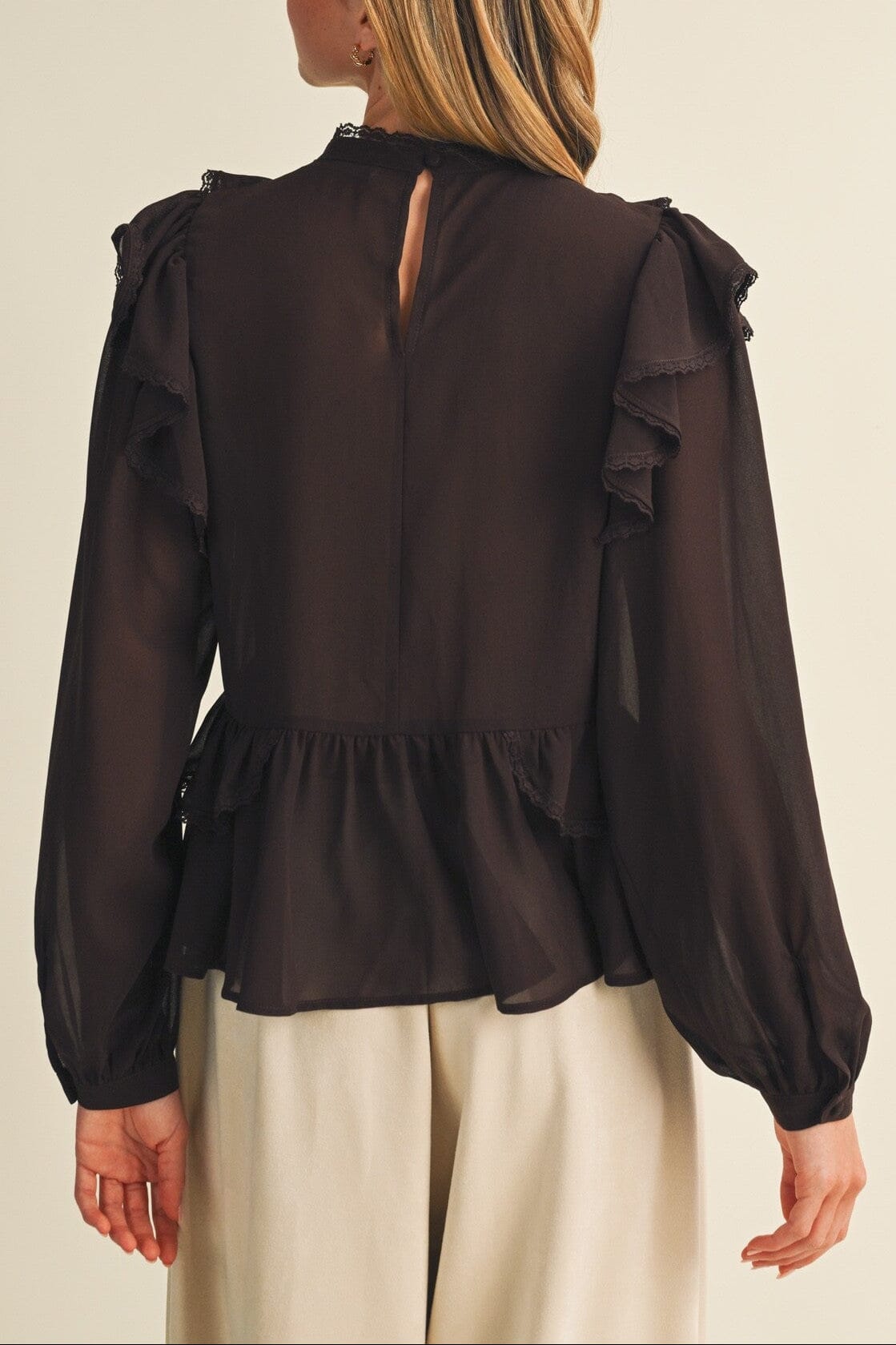 Britton Ruffle Top-Tops/Blouses-Uniquities