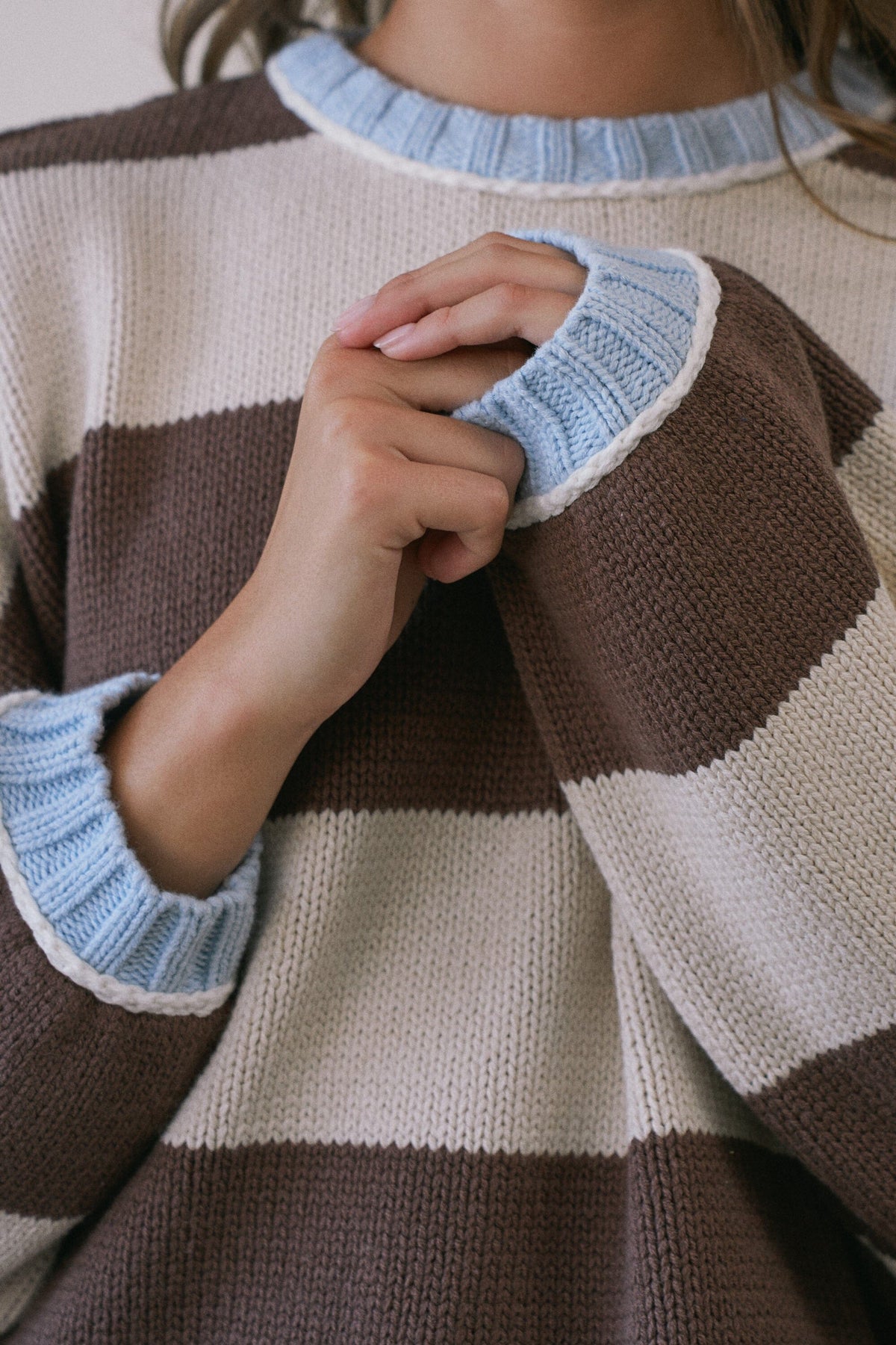 Felicity Stripe Sweater-Sweaters-Uniquities