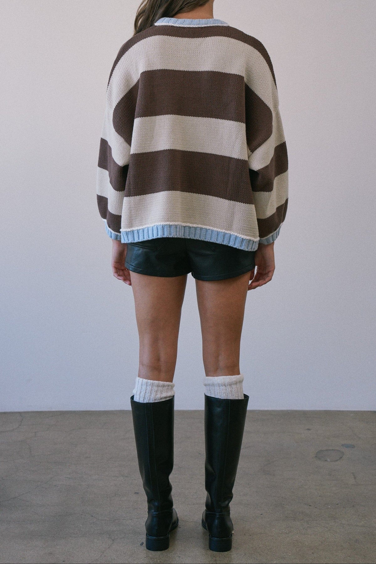 Felicity Stripe Sweater-Sweaters-Uniquities