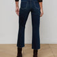 Kendra High Rise Crop Flare Jeans-Denim-Uniquities