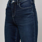 Kendra High Rise Crop Flare Jeans-Denim-Uniquities