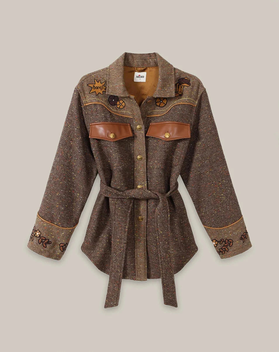 Kiara Belted Jacket-Jackets-Uniquities