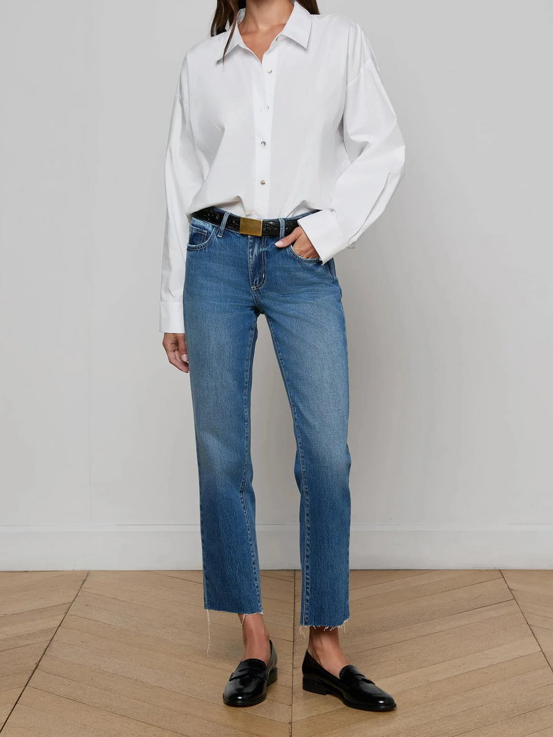 Milana Stovepipe Jeans-Denim-Uniquities
