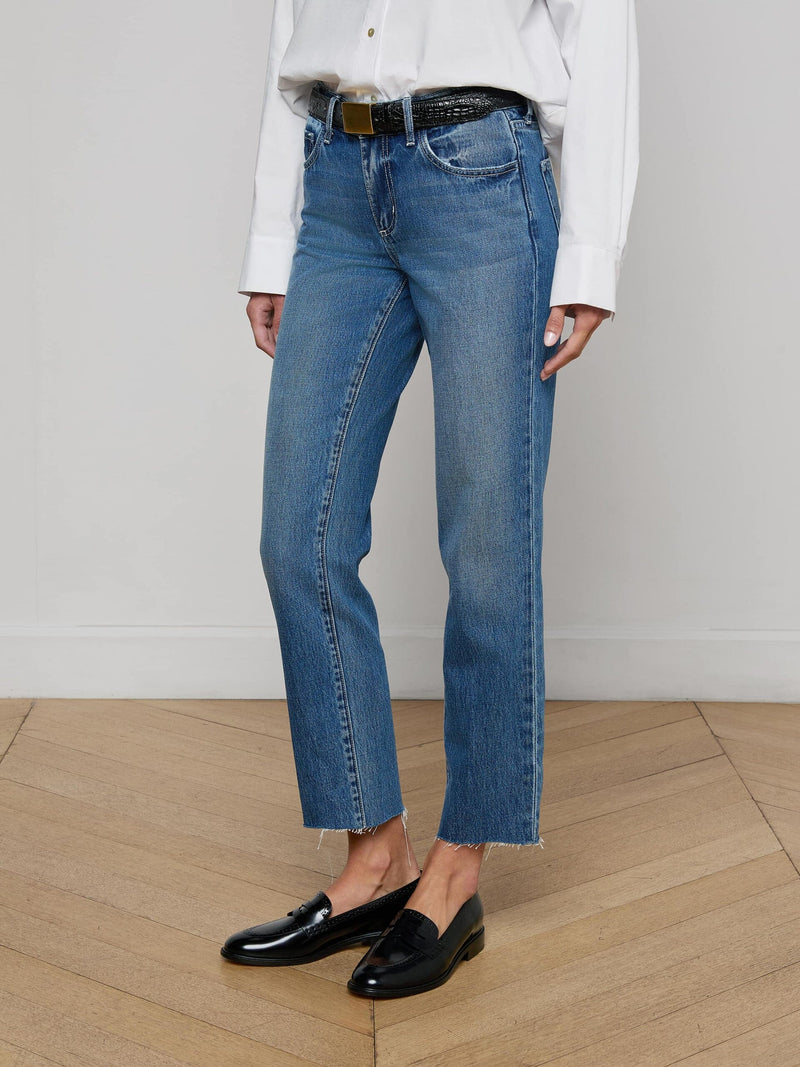 Milana Stovepipe Jeans-Denim-Uniquities
