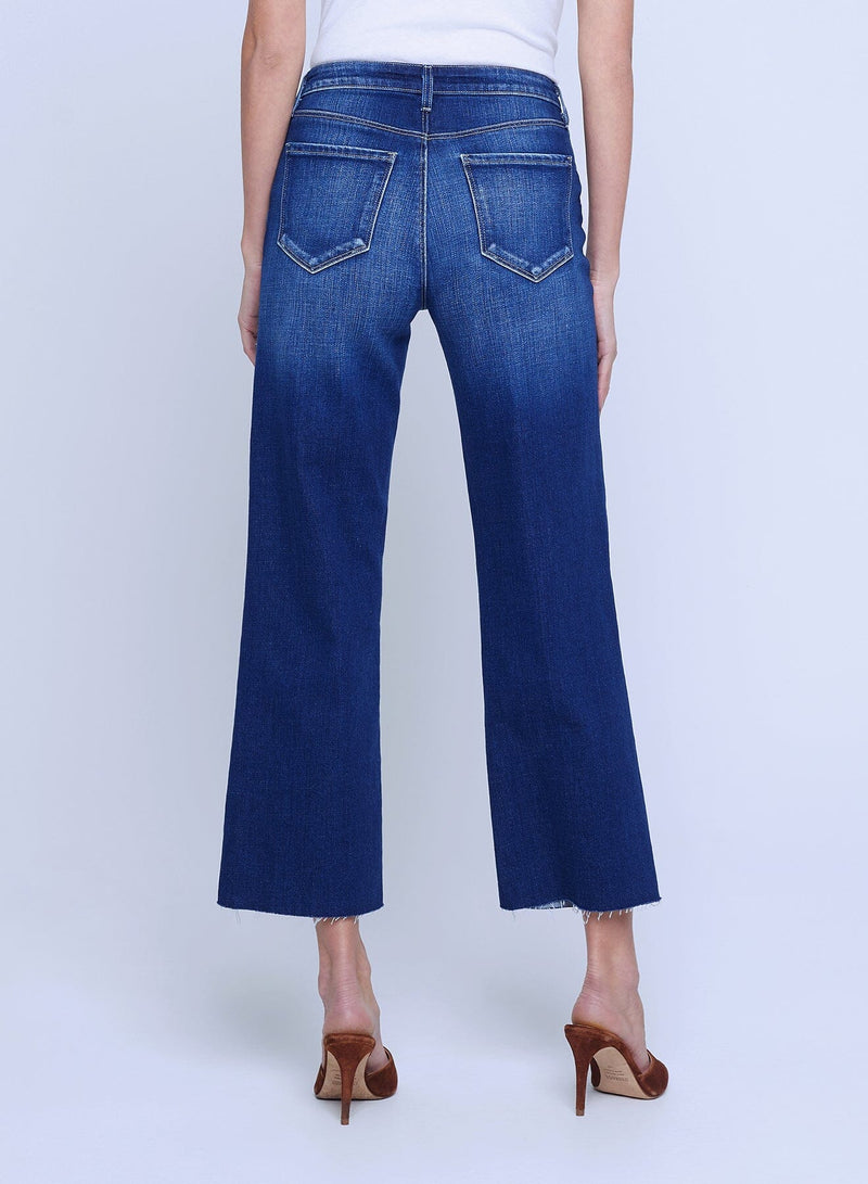 Wanda High Rise Crop Wide Leg Jeans-Denim-Uniquities