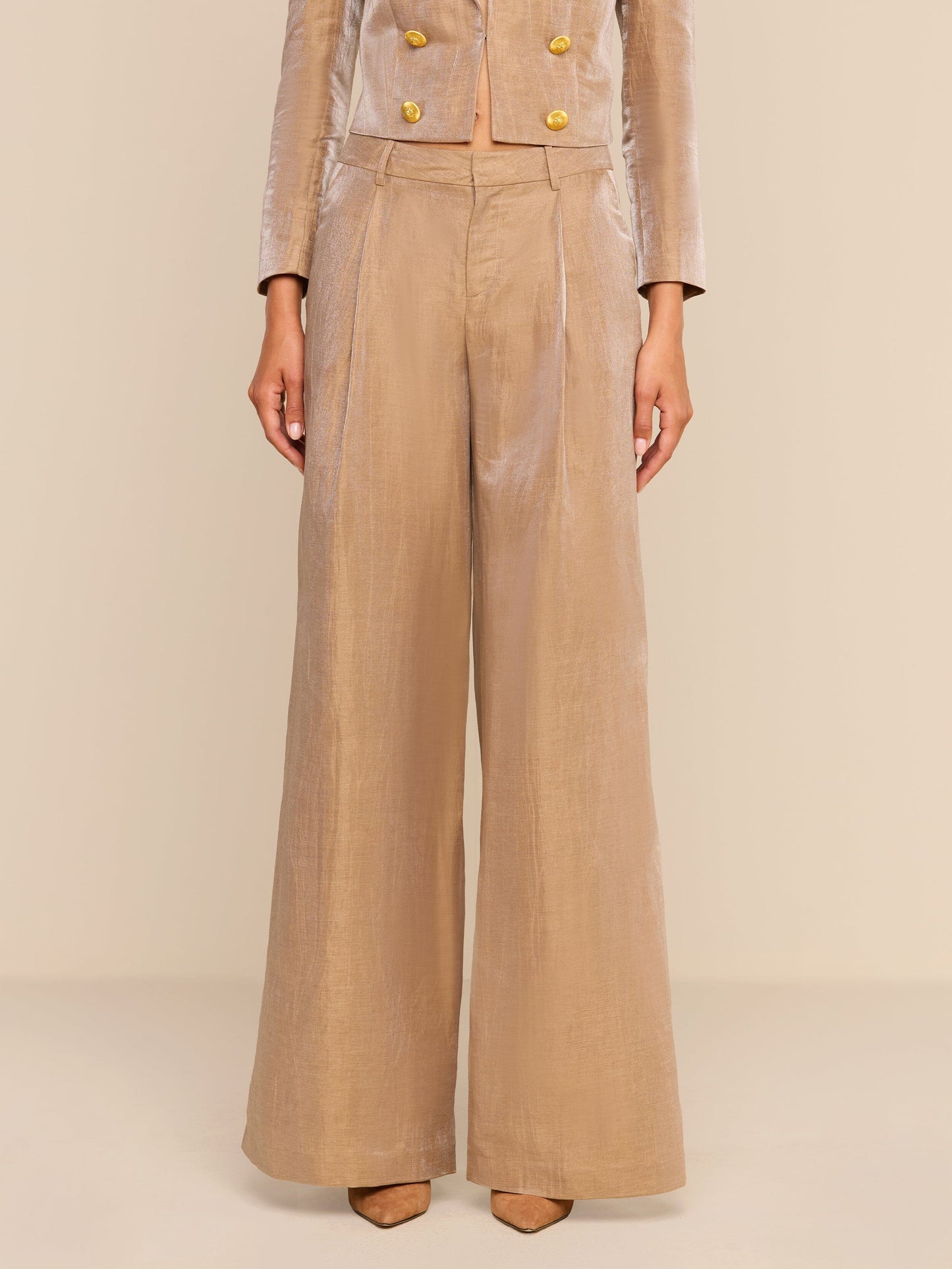 Allanah Mid Rise Trouser-Denim-Uniquities