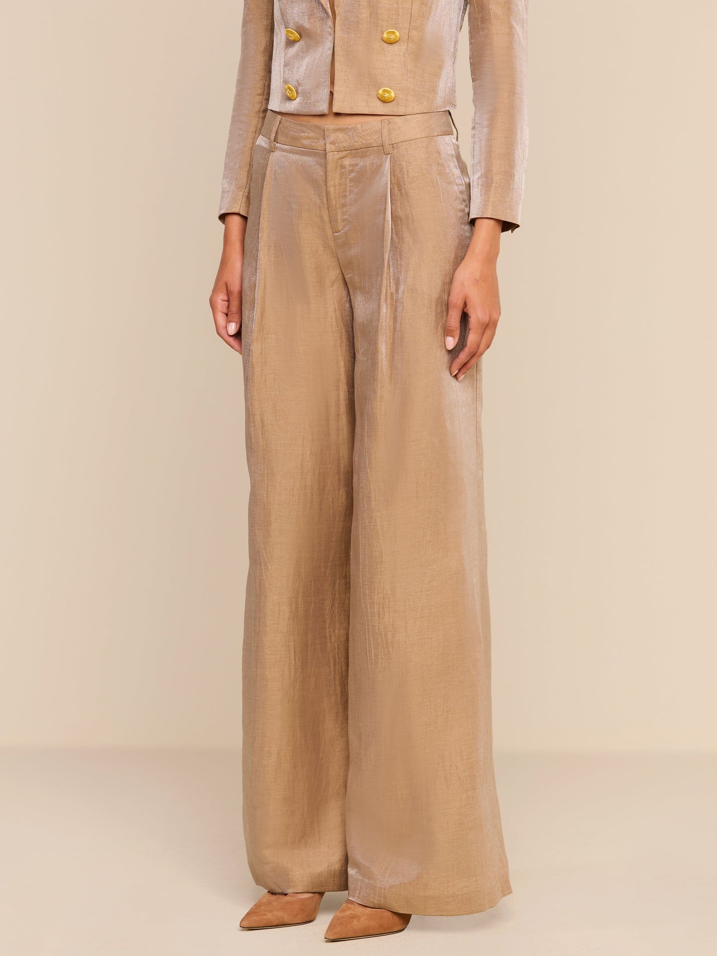 Allanah Mid Rise Trouser-Denim-Uniquities