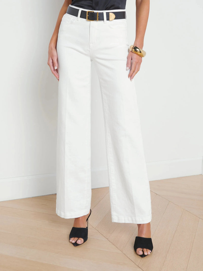 Scottie Wide Leg Jeans-Denim-Uniquities