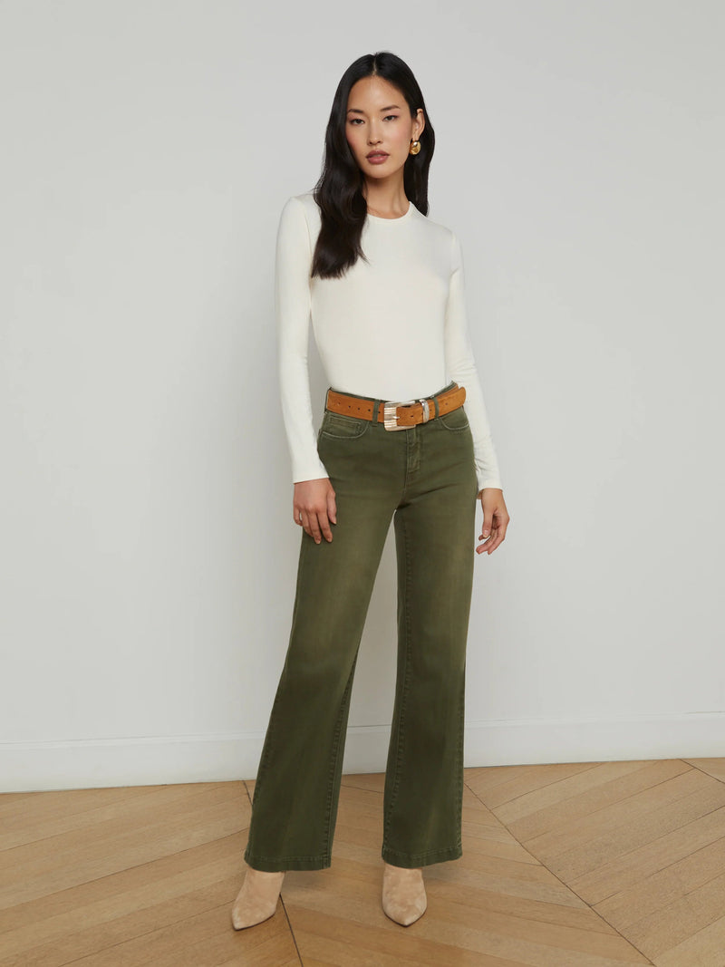 Scottie High Rise Wide Leg Jeans-Denim-Uniquities