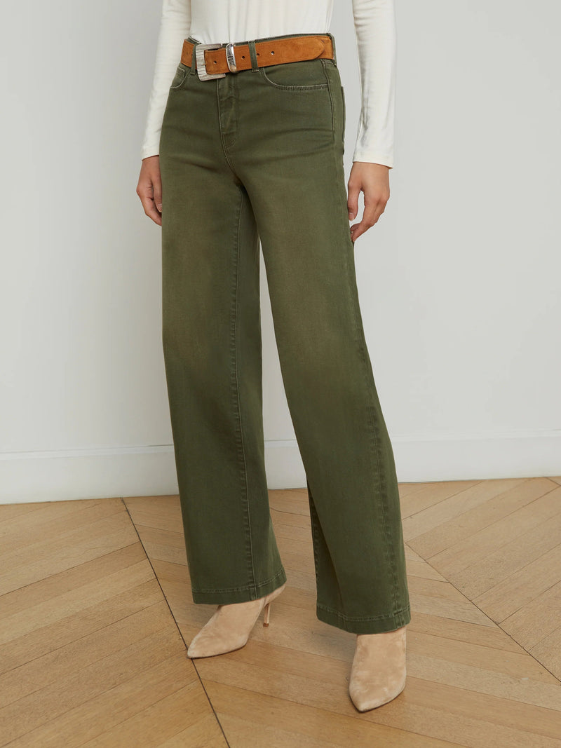 Scottie High Rise Wide Leg Jeans-Denim-Uniquities