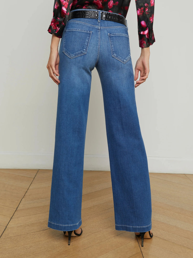 Joanne Low Rise Wide Leg Jeans-Denim-Uniquities