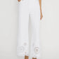 Eyelet Wide Flare-Denim-Uniquities