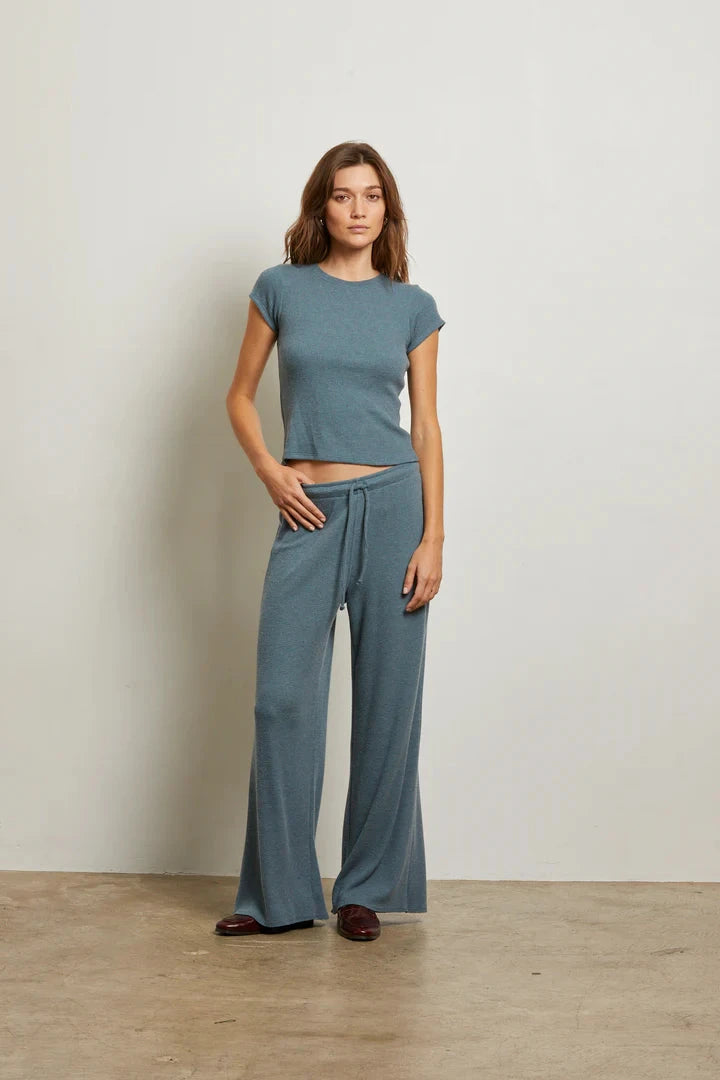 Mindy Brushed Waffle Tee-Tee Shirts-Uniquities