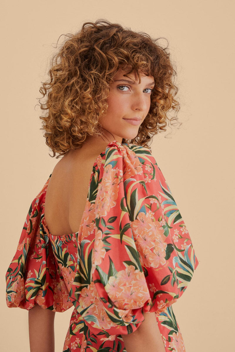 Pineapple Bloom Midi Dress-Dresses-Uniquities