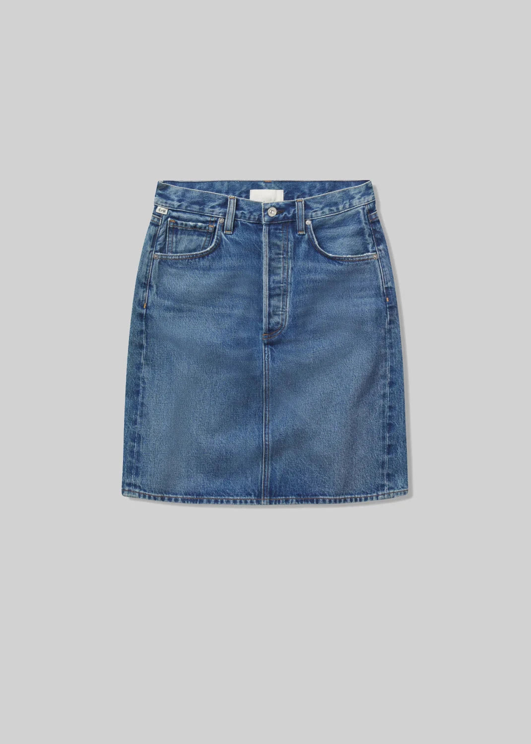 Etta Pencil Skirt-Denim-Uniquities