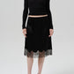 Lace Trimmed Skirt