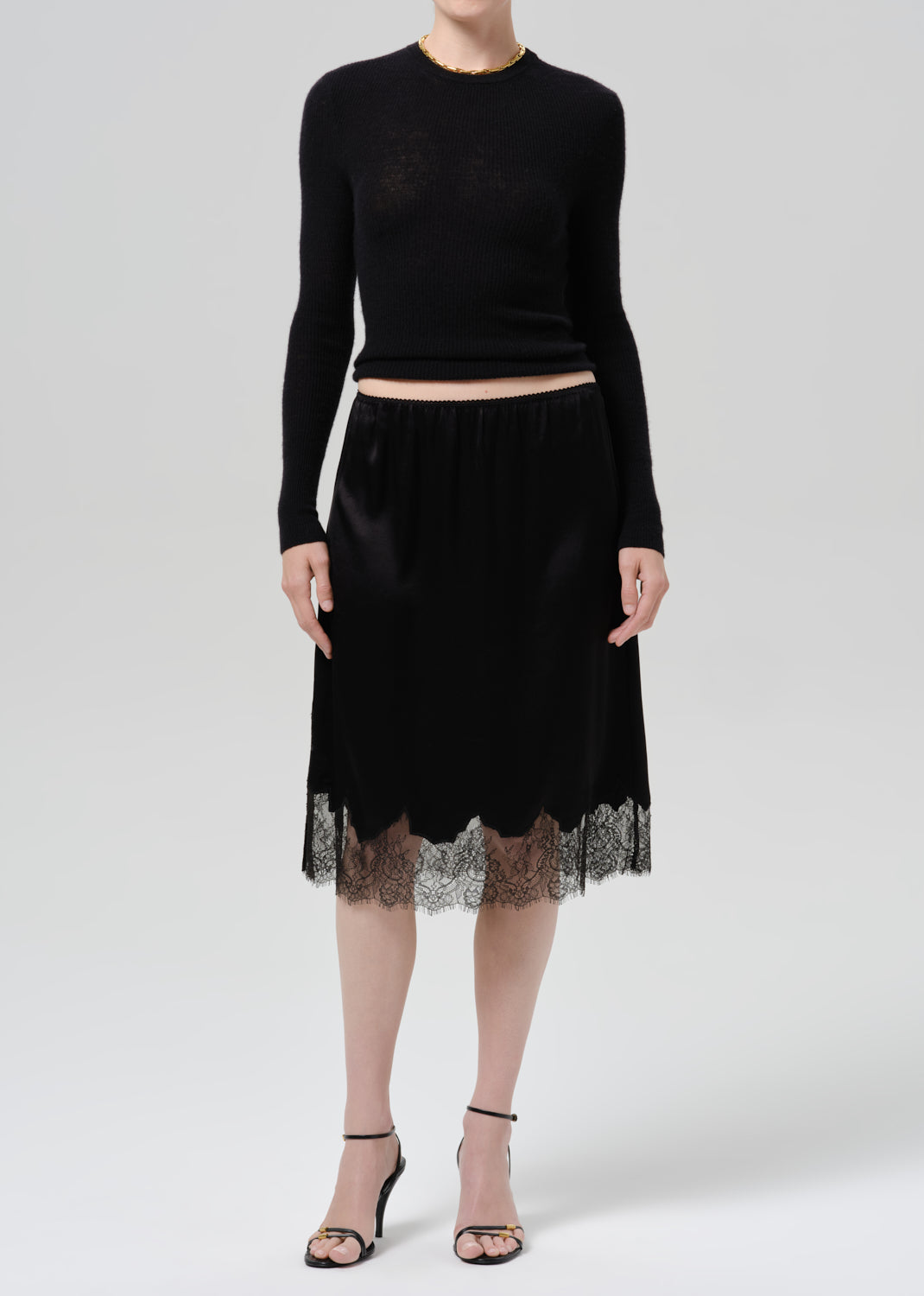 Lace Trimmed Skirt
