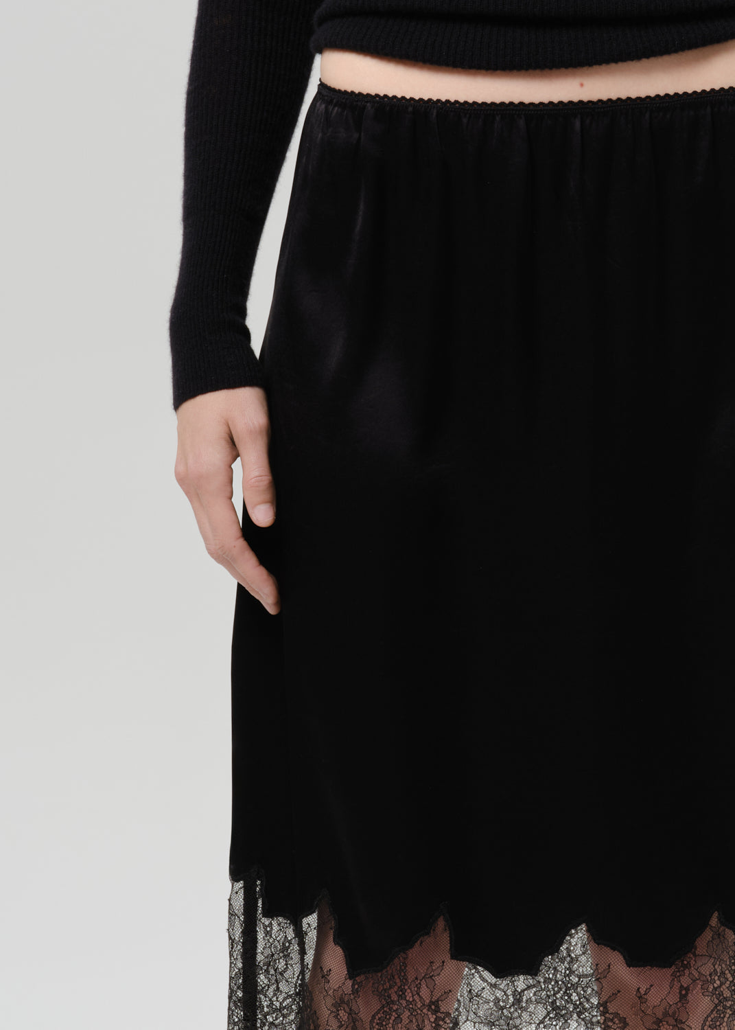Lace Trimmed Skirt