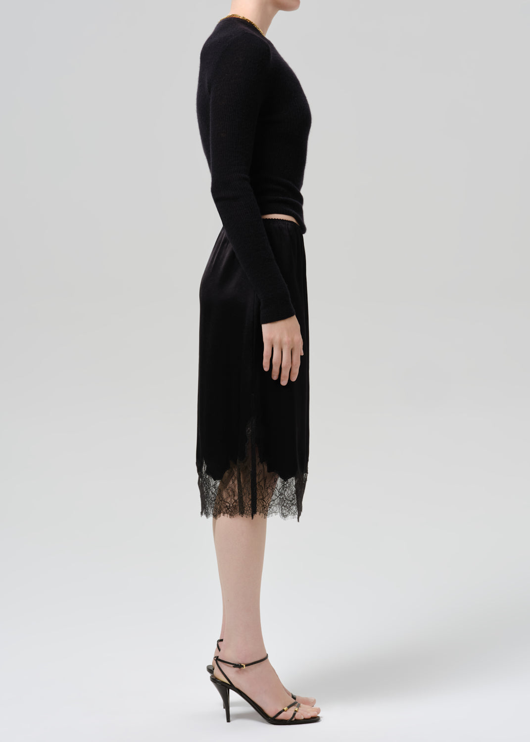 Lace Trimmed Skirt