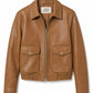 Zip Front Bomber Jacket-Jackets-Uniquities