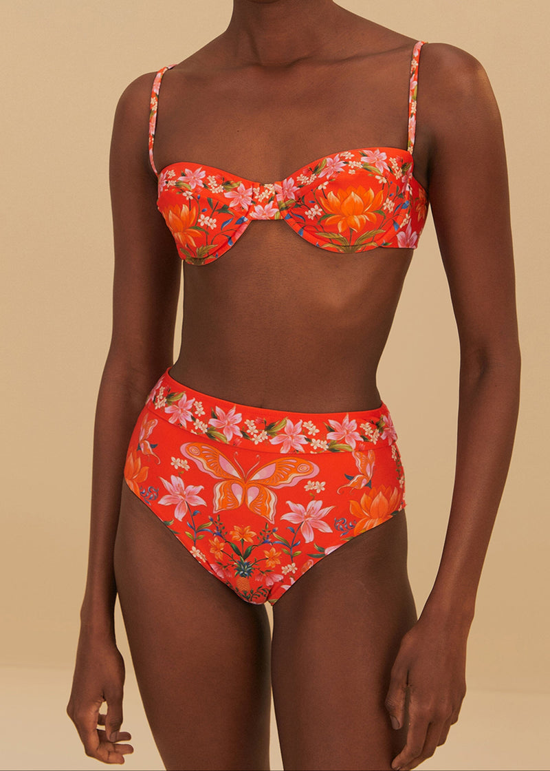 Nature Bloom Bikini Top-Swimwear-Uniquities