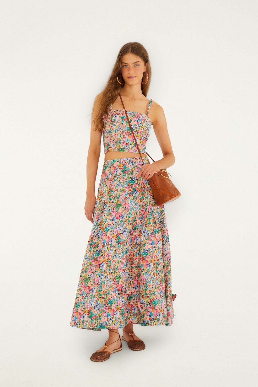 Peasant Floral Butterflies Top-Tops/Blouses-Uniquities