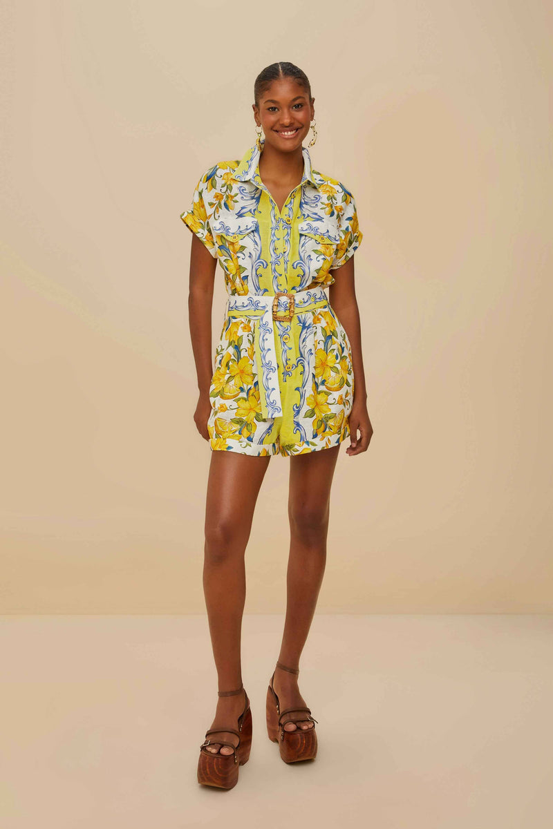 Sicily Scarf Romper-Jumpsuits & Rompers-Uniquities