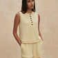 Marla Button Placket Tank-Lounge-Uniquities