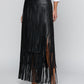 Karoline Maxi Fringe Skirt Bottoms L'AGENCE 