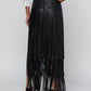 Karoline Maxi Fringe Skirt Bottoms L'AGENCE 