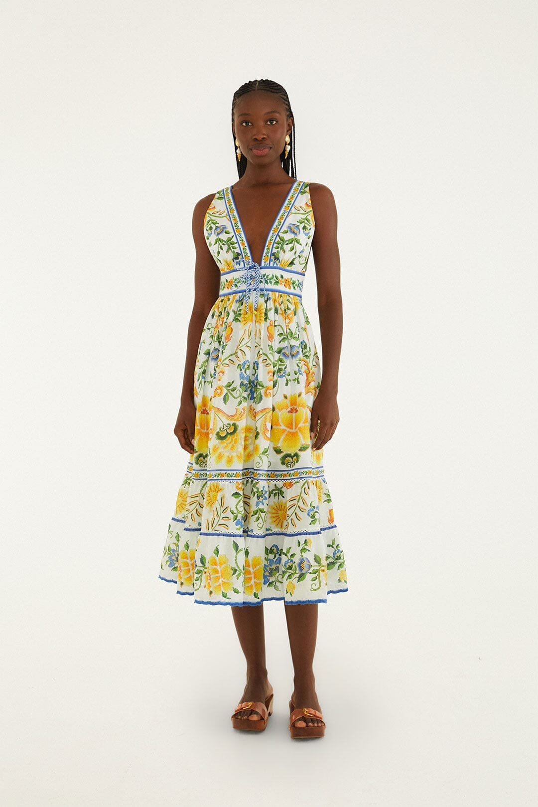 Emily Tapestry Midi Dress-Dresses-Uniquities