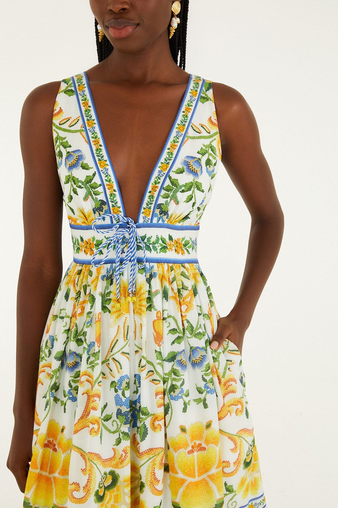 Emily Tapestry Midi Dress-Dresses-Uniquities