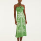 Palm Embroidery Midi Dress-Dresses-Uniquities