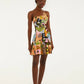 Tropical Painting Mini Dress-Dresses-Uniquities