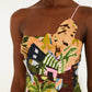 Tropical Painting Mini Dress-Dresses-Uniquities