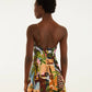 Tropical Painting Mini Dress-Dresses-Uniquities