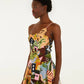 Tropical Painting Mini Dress-Dresses-Uniquities